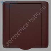 Пневморозетка тёмно-коричневая SQUARE